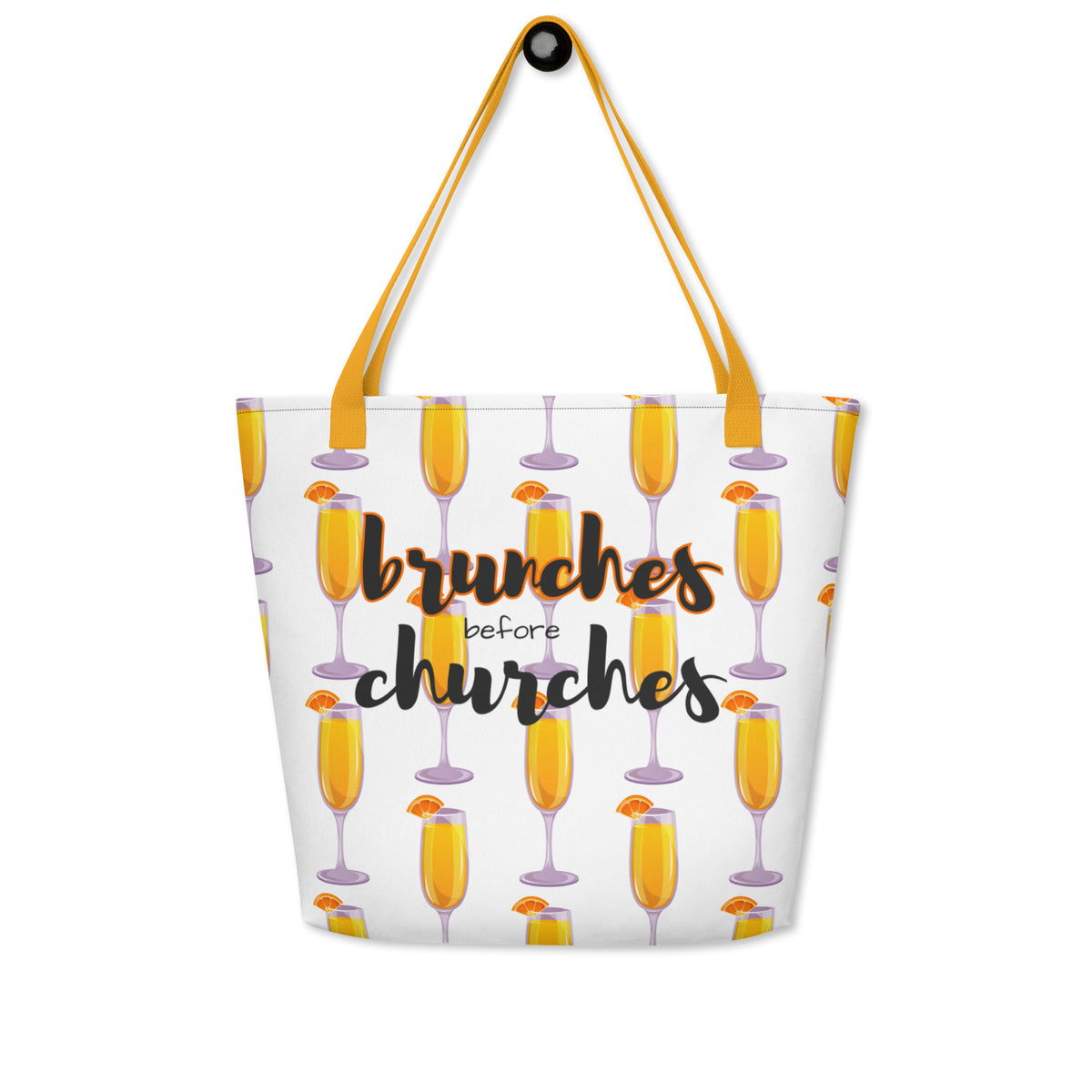Brunches Before Churches - Large Tote Bag