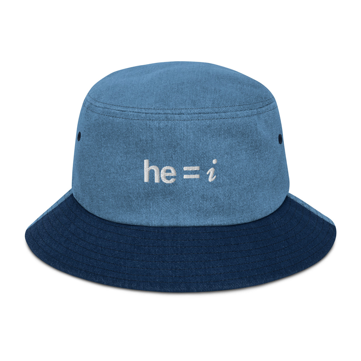 he = i - Denim Bucket Hat
