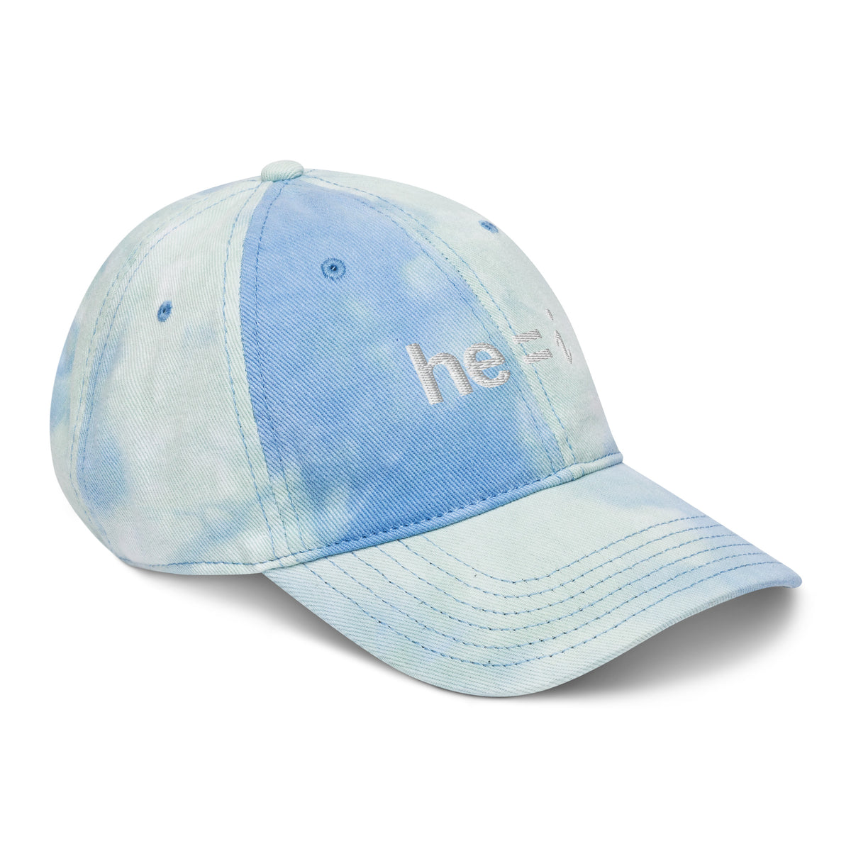 he = i - Tie Dye Dad Hat