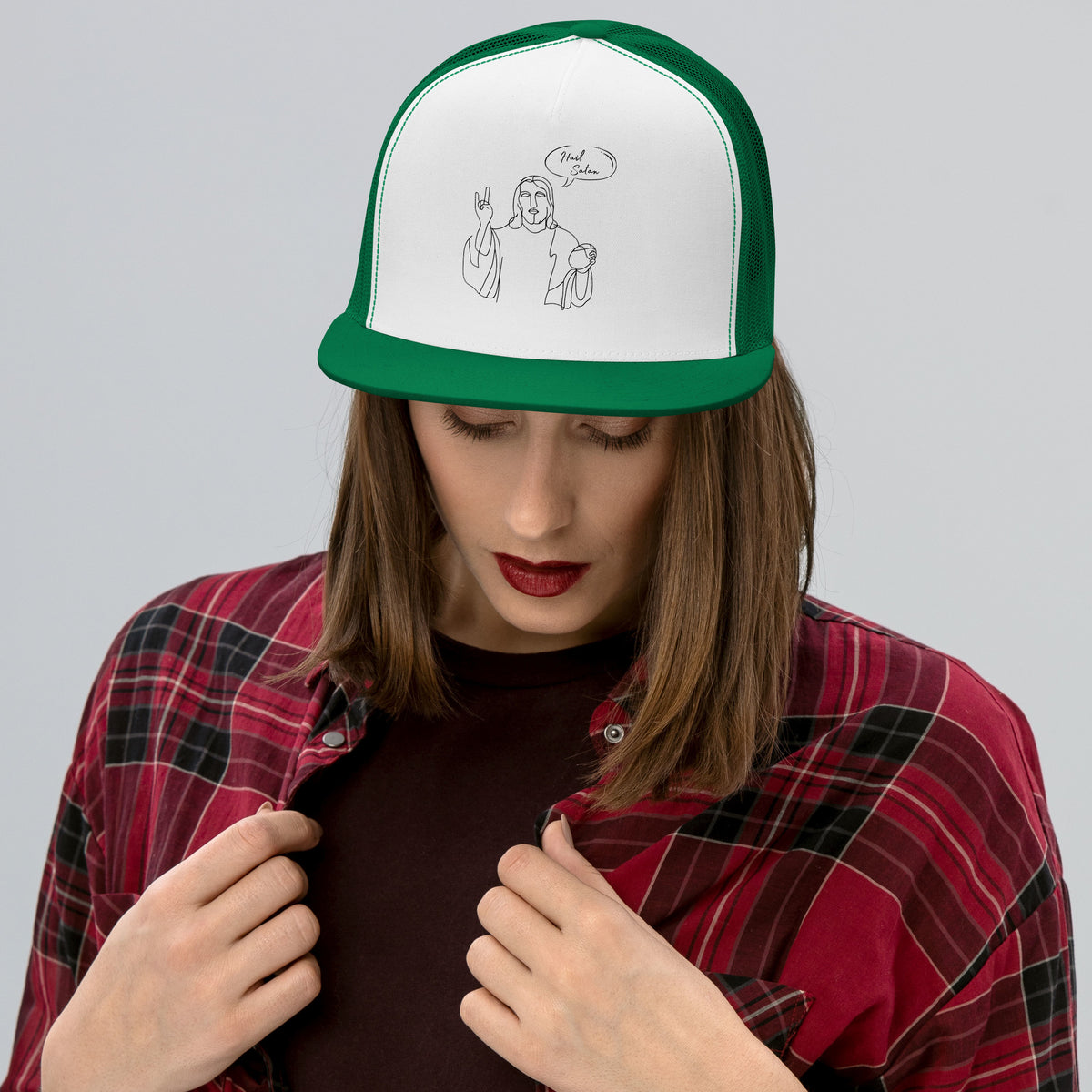 Hail Satan Jesus - Trucker Cap
