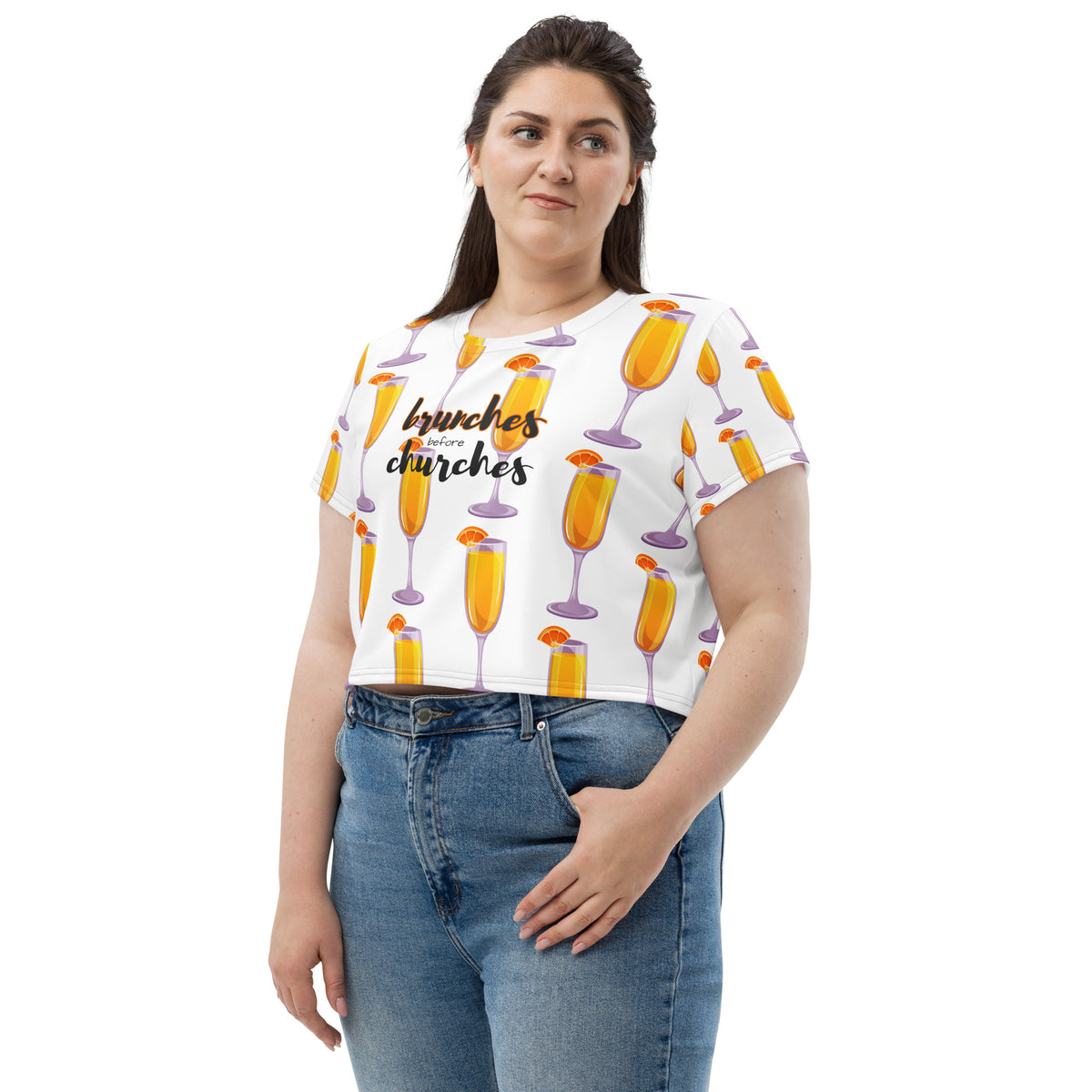 Brunches Before Churches - Crop Tee