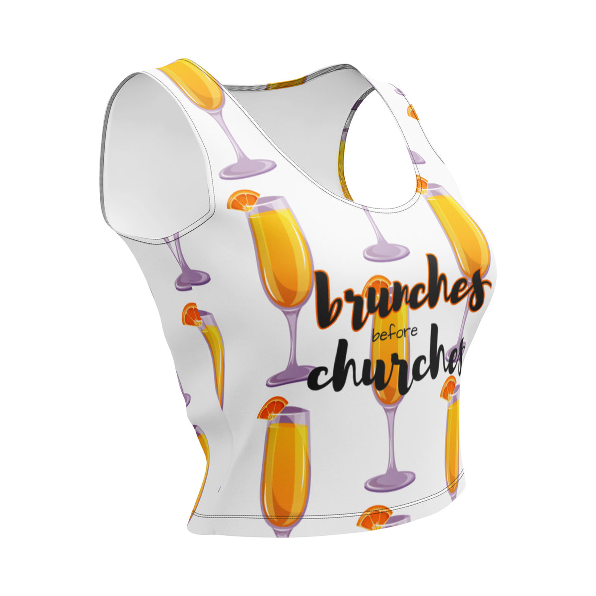 Brunches Before Churches - Crop Top