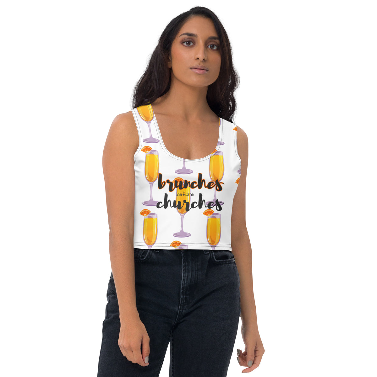 Brunches Before Churches - Crop Top
