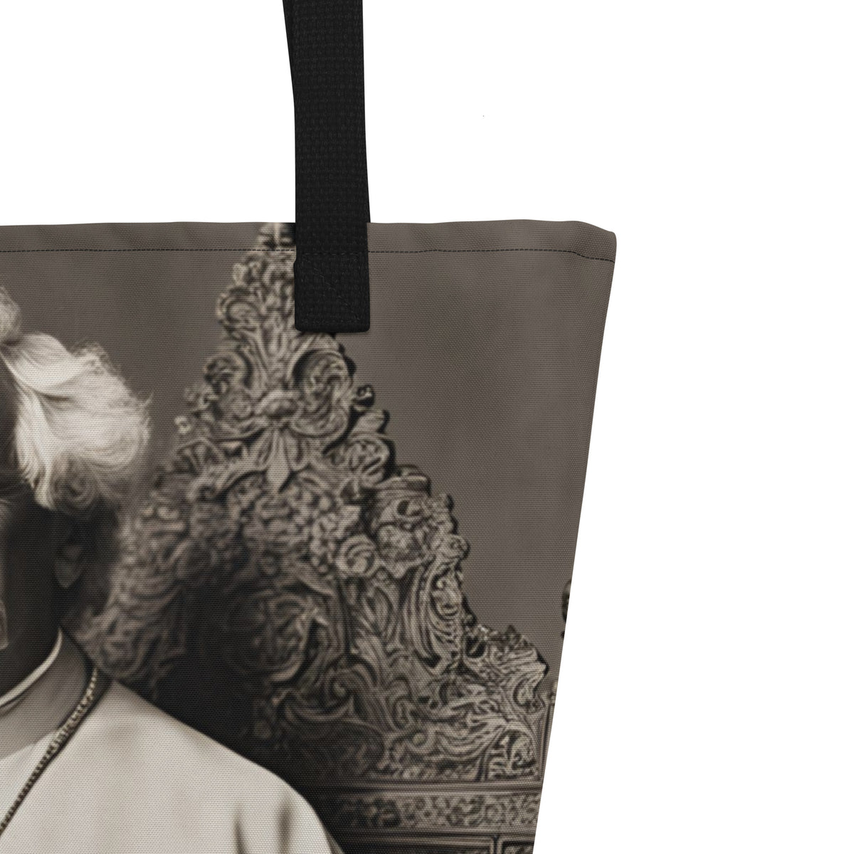 Pope Mark Twain - Not the Pope - Large Tote Bag