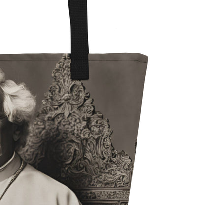 Pope Mark Twain - Not the Pope - Large Tote Bag