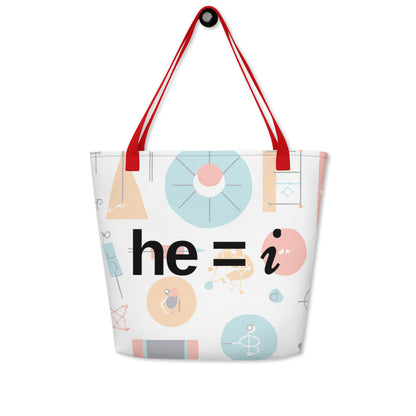 he = i - Large Tote Bag