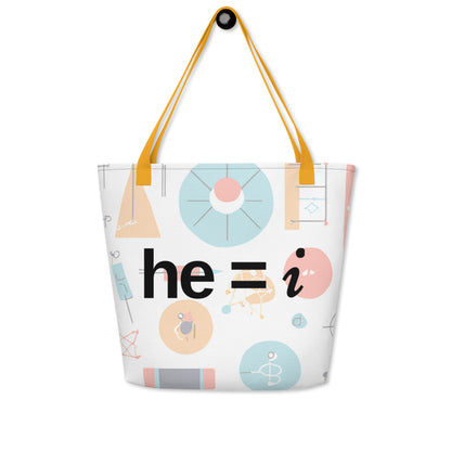 he = i - Large Tote Bag