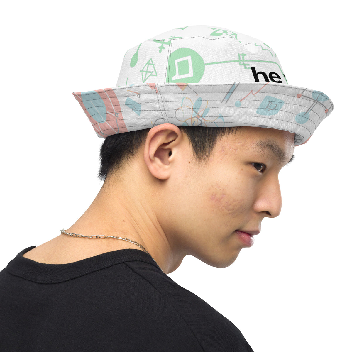 he = i - Reversible Bucket Hat