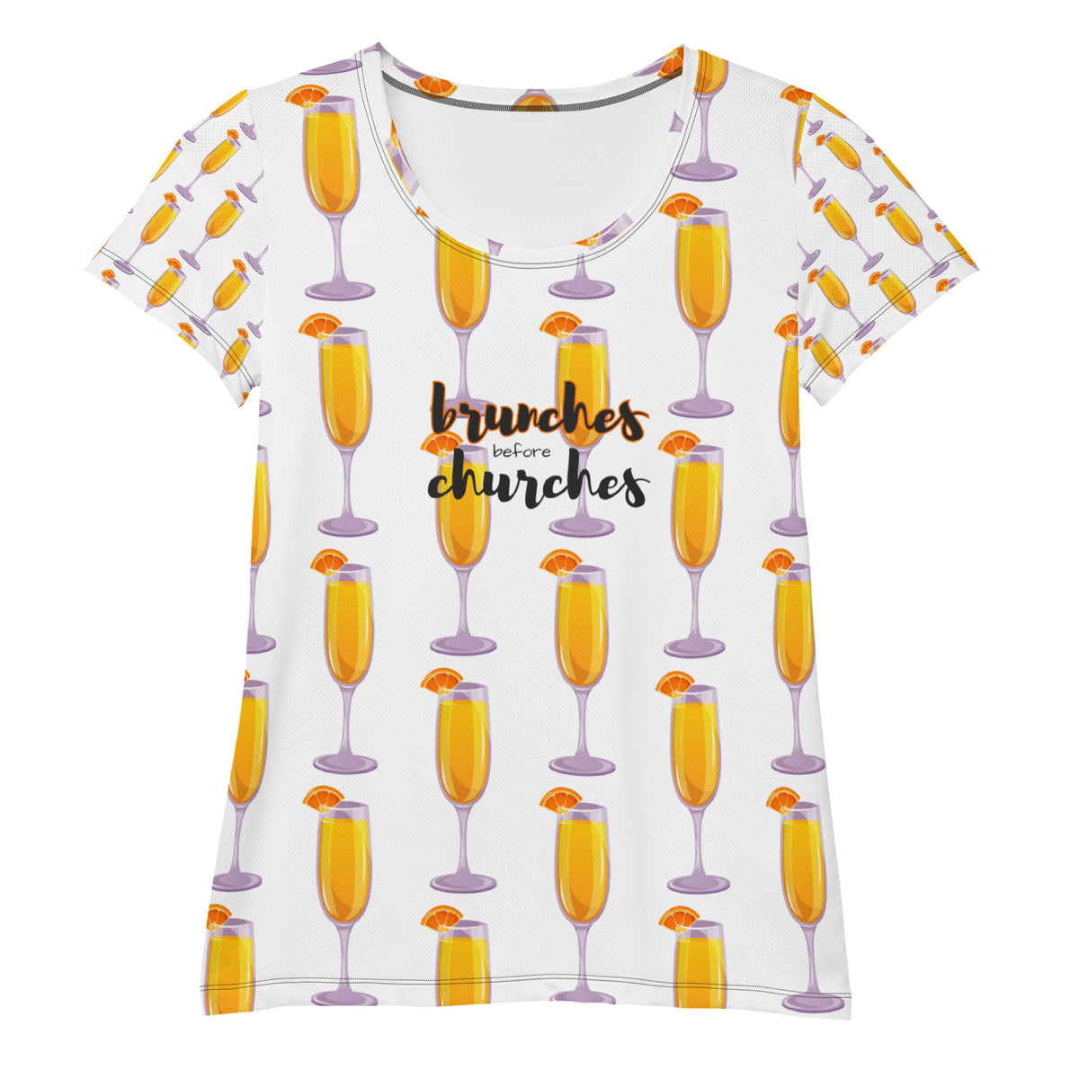 Brunches Before Churches - Women's Athletic T-shirt