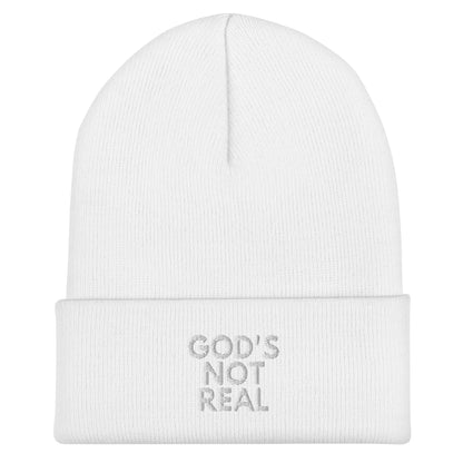 God's Not Real - Cuffed Beanie