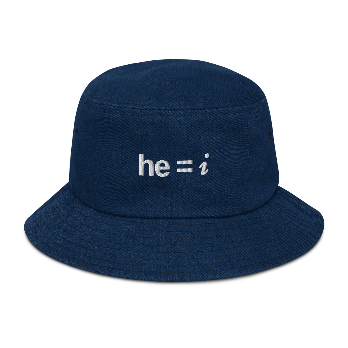 he = i - Denim Bucket Hat