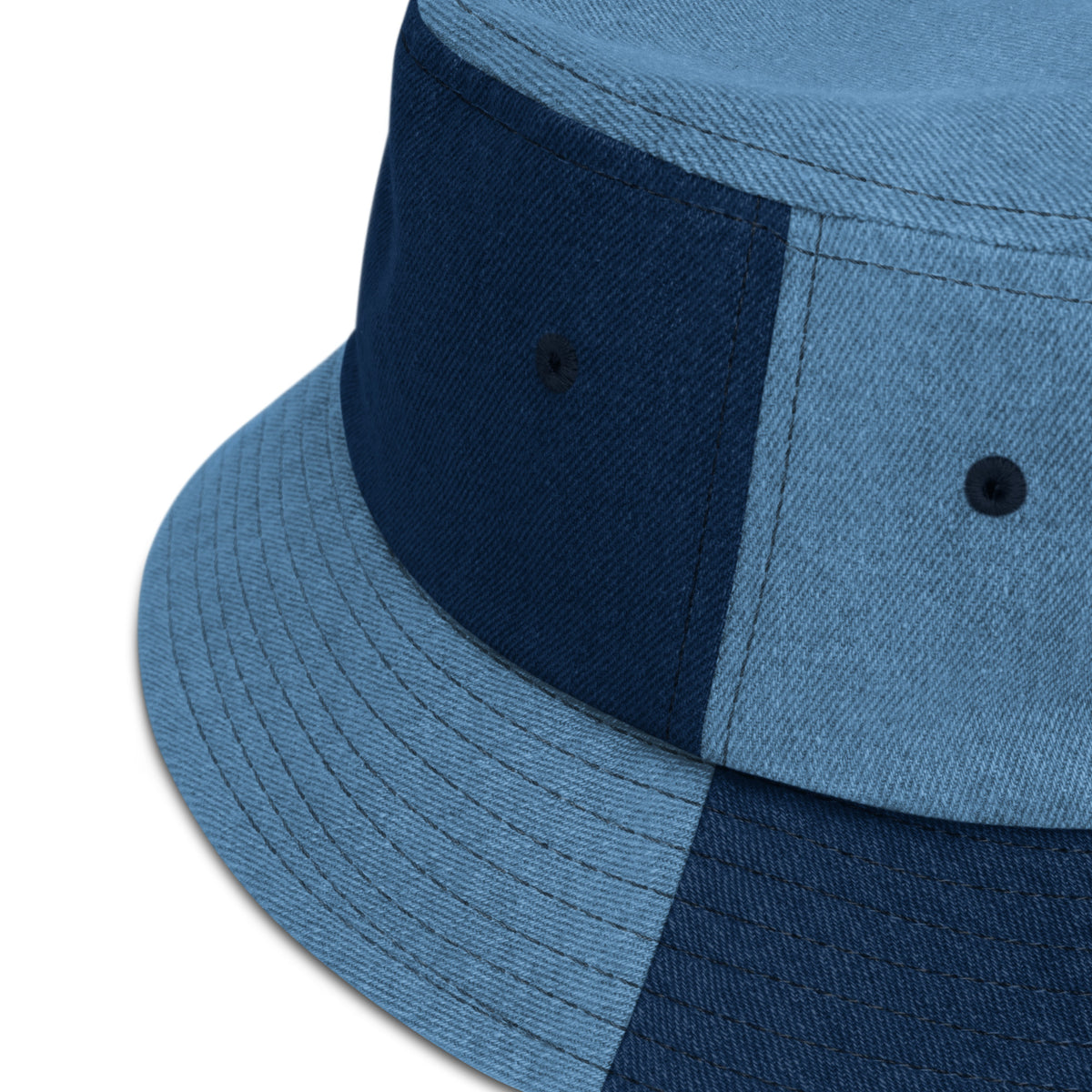 God's Not Real - Denim Bucket Hat
