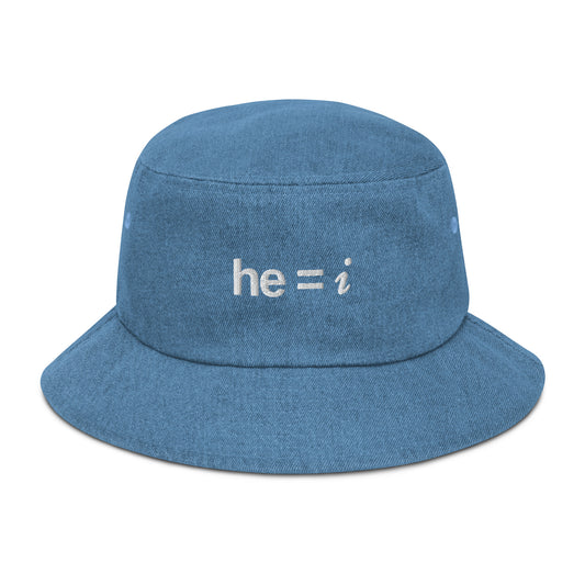 he = i - Denim Bucket Hat