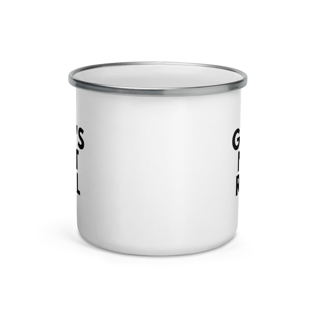 God's Not Real - Enamel Mug