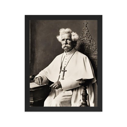 Pope Mark Twain - Not the Pope Framed Poster