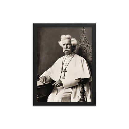Pope Mark Twain - Not the Pope Framed Poster