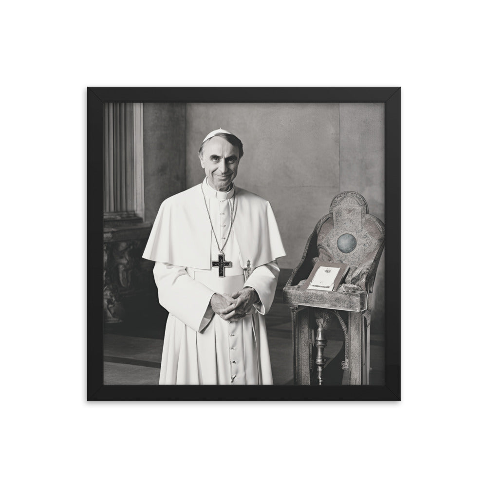 Pope Carl Sagan - Not the Pope Framed Poster