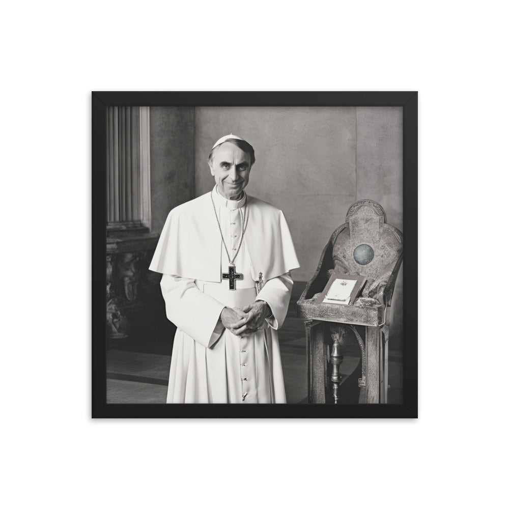 Pope Carl Sagan - Not the Pope Framed Poster