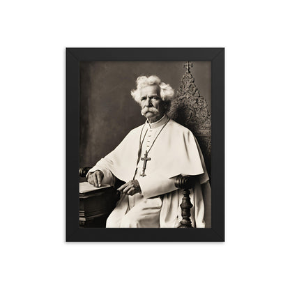 Pope Mark Twain - Not the Pope Framed Poster