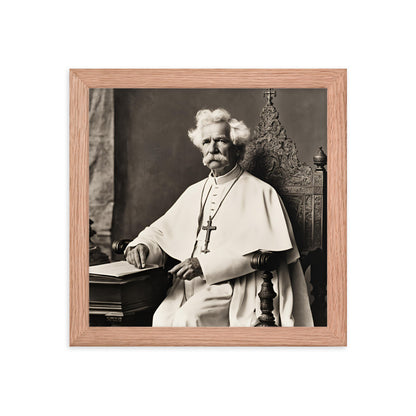 Pope Mark Twain - Not the Pope Framed Poster