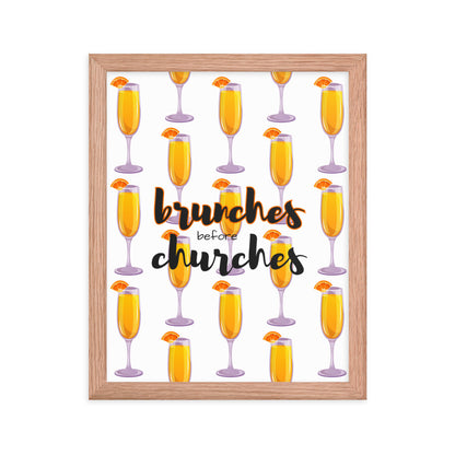 Brunches Before Churches - Framed Poster