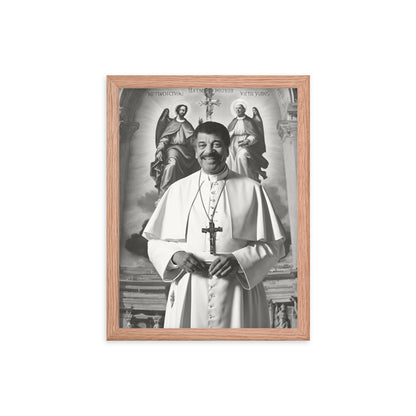 Pope Neil deGrasse Tyson - Not the Pope Framed poster
