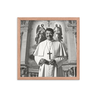 Pope Neil deGrasse Tyson - Not the Pope Framed poster
