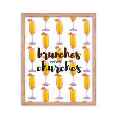 Brunches Before Churches - Framed Poster