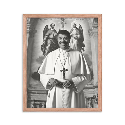 Pope Neil deGrasse Tyson - Not the Pope Framed poster