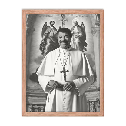 Pope Neil deGrasse Tyson - Not the Pope Framed poster