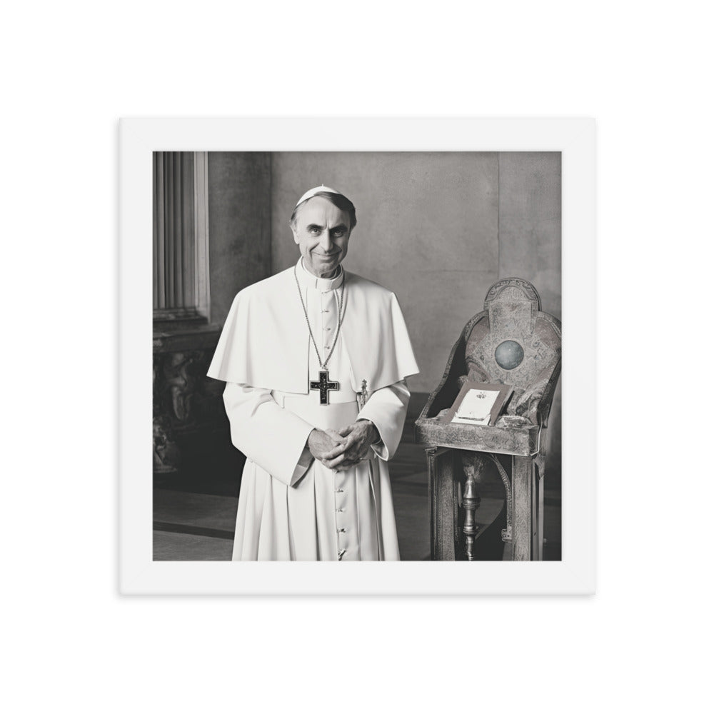 Pope Carl Sagan - Not the Pope Framed Poster