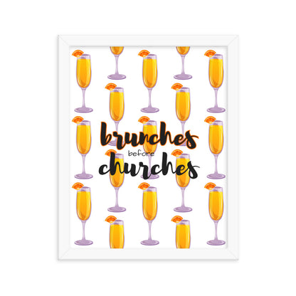 Brunches Before Churches - Framed Poster