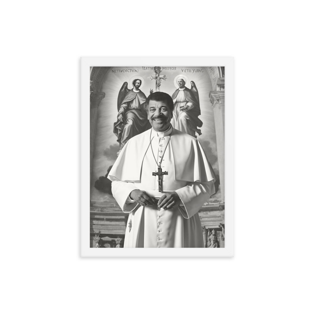 Pope Neil deGrasse Tyson - Not the Pope Framed poster