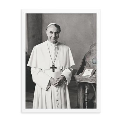 Pope Carl Sagan - Not the Pope Framed Poster