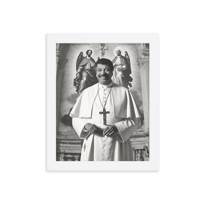 Pope Neil deGrasse Tyson - Not the Pope Framed poster