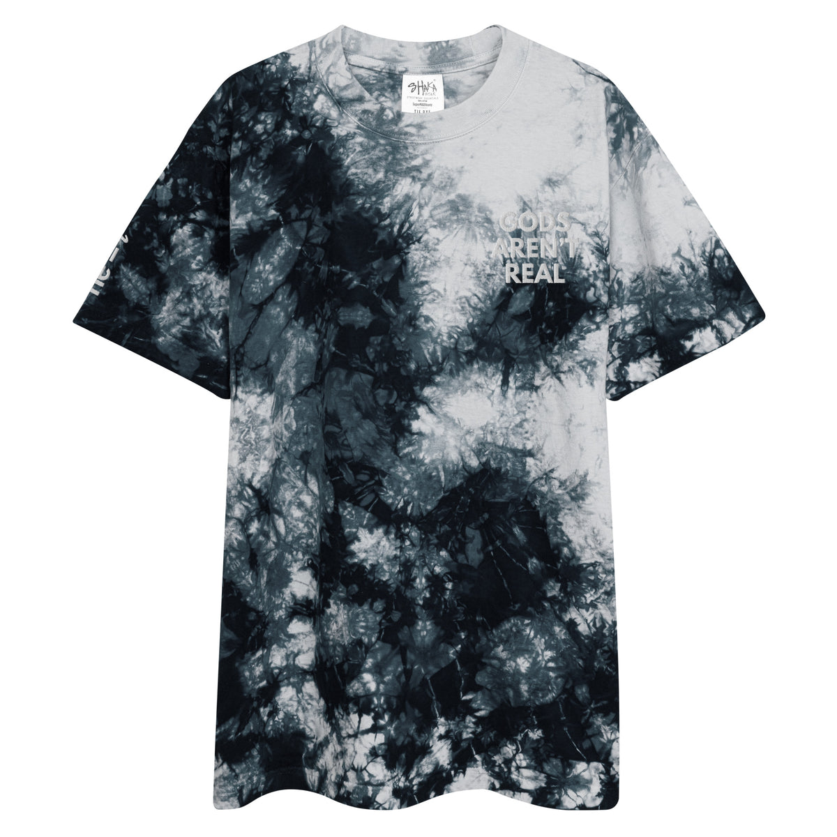Gods Aren't Real - Oversized Tie-Dye Tee