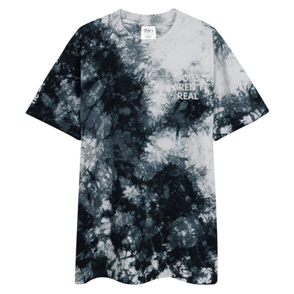 Gods Aren't Real - Oversized Tie-Dye Tee