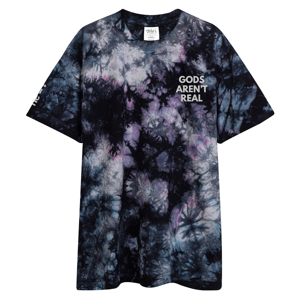 Gods Aren't Real - Oversized Tie-Dye Tee