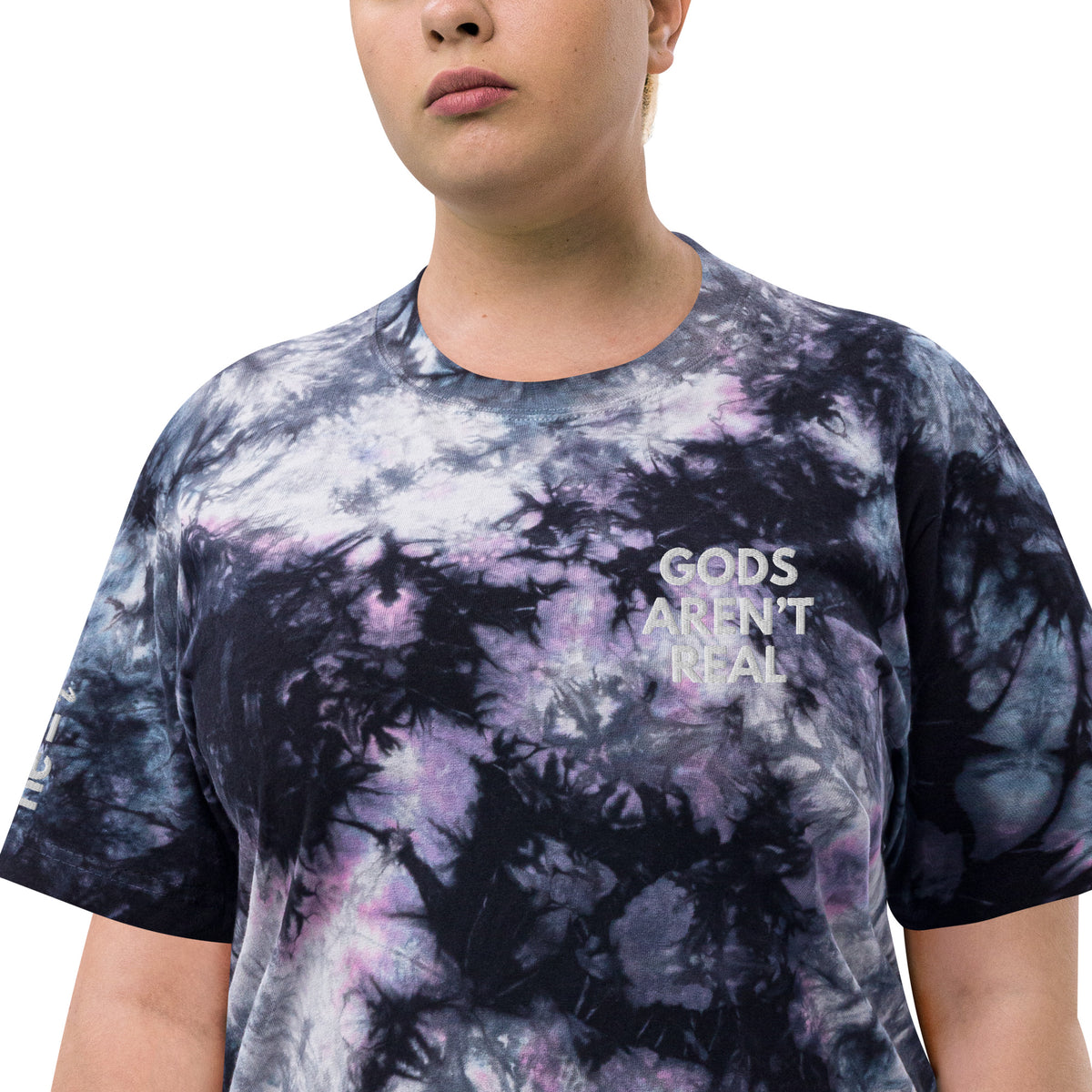 Gods Aren't Real - Oversized Tie-Dye Tee