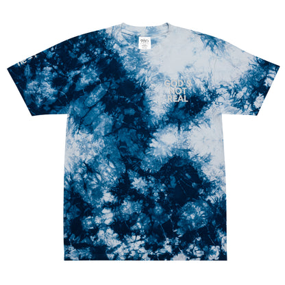 God's Not Real - Oversized Tie-Dye T-Shirt