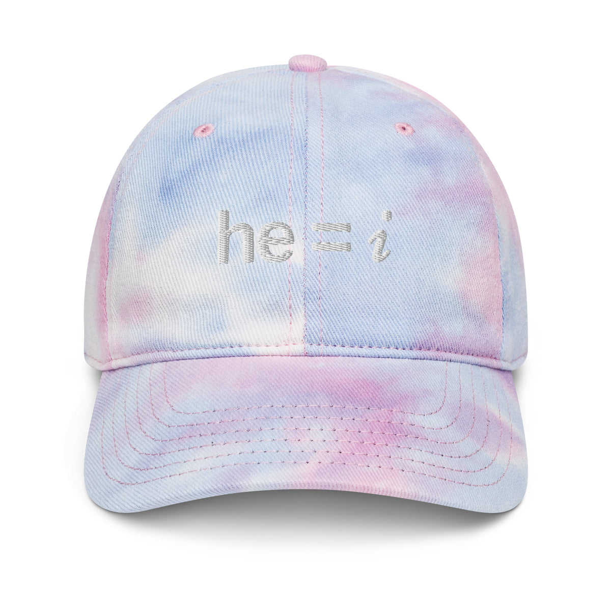 he = i - Tie Dye Dad Hat