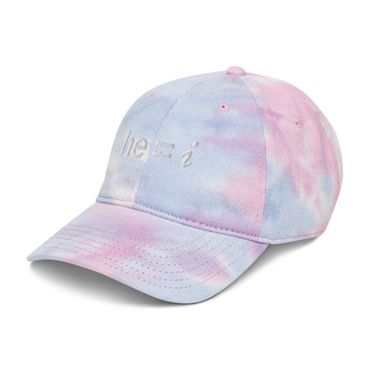 he = i - Tie Dye Dad Hat