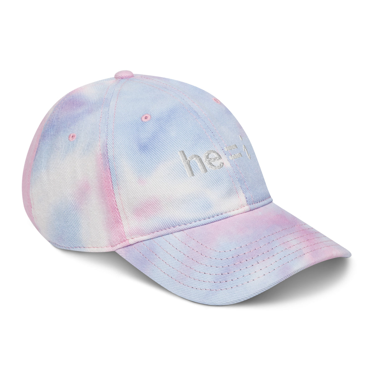 he = i - Tie Dye Dad Hat