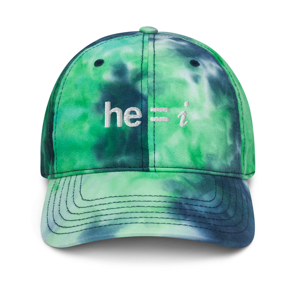 he = i - Tie Dye Dad Hat