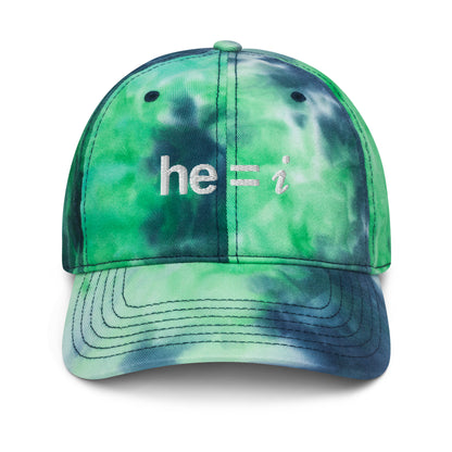 he = i - Tie Dye Dad Hat