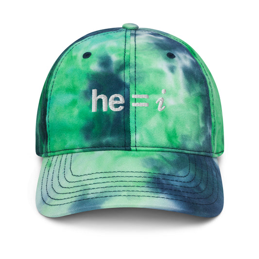 he = i - Tie Dye Dad Hat