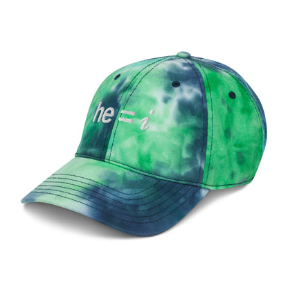 he = i - Tie Dye Dad Hat