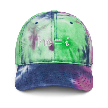 he = i - Tie Dye Dad Hat