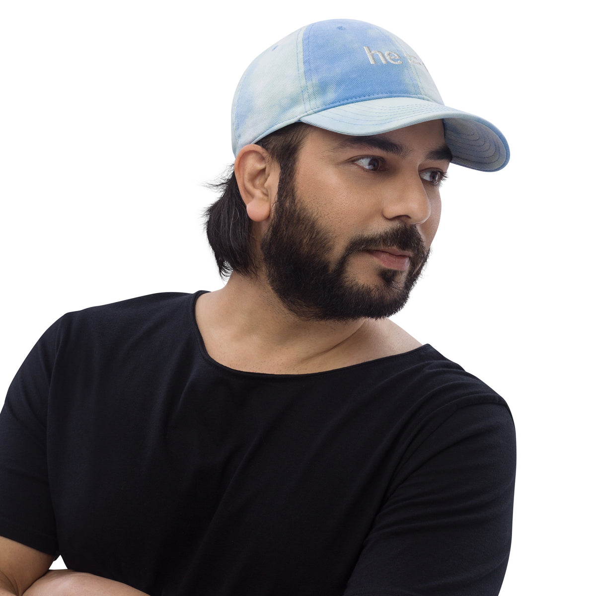 he = i - Tie Dye Dad Hat