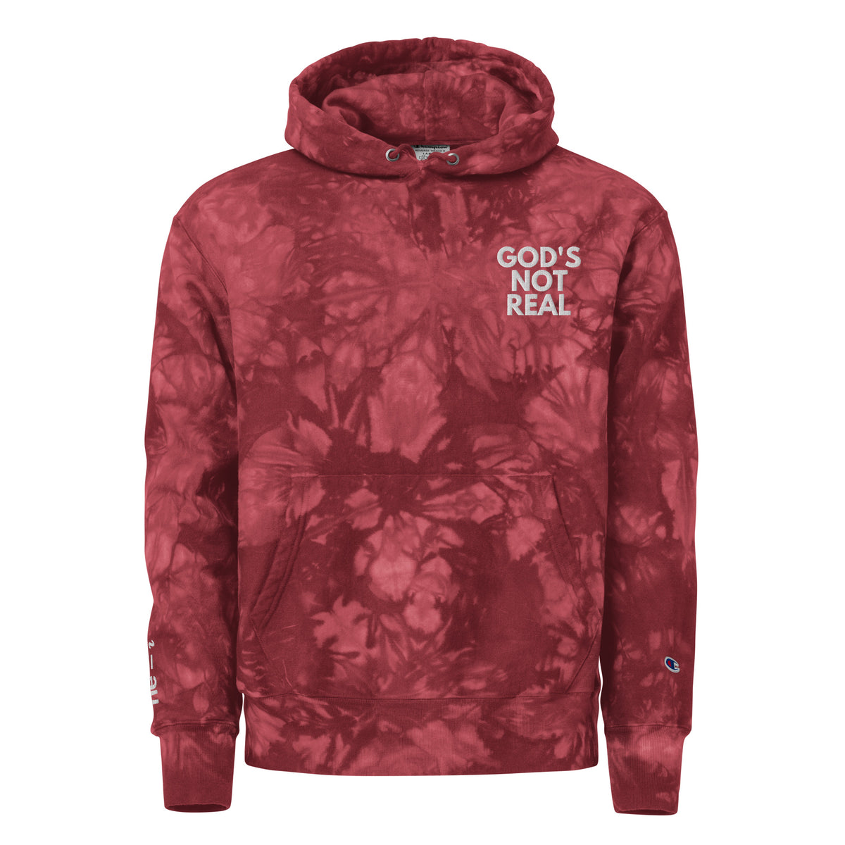 God's Not Real - Tie-Dye Hoodie